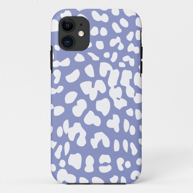 iPhone mit weißem Leopard und Violett 6 Fall Case-Mate iPhone Hülle (Rückseite)