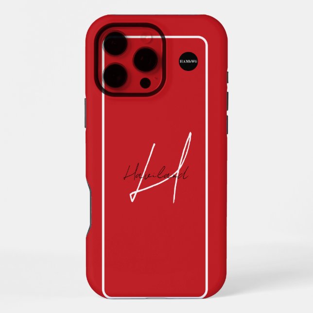 iPhone oder Samsung Handy Fall mit Name HAMbyWG iPhone Hülle (Rückseite)