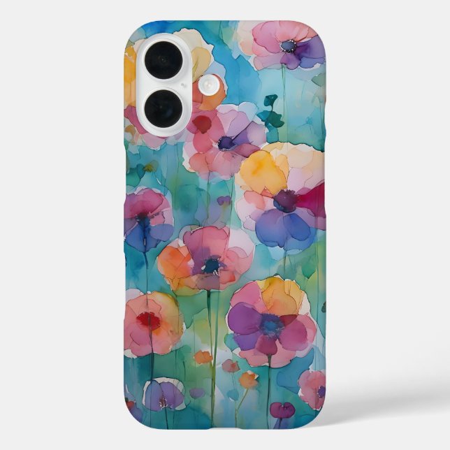 iPhone-Wasserfarben-Blumen-Pastell-Eto Case-Mate iPhone Hülle (Rückseite)