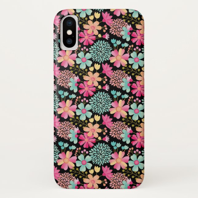 IPHONE X Case Cover für farbiges Muster (Rückseite)