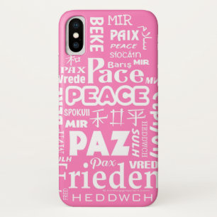 iPhone X Gehäuse hart. Rosa Ruhe in mehreren Sprac Case-Mate iPhone Hülle
