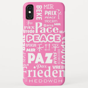 iPhone XS Max zäh. Rosa Ruhe in mehreren Sprachen Case-Mate iPhone Hülle