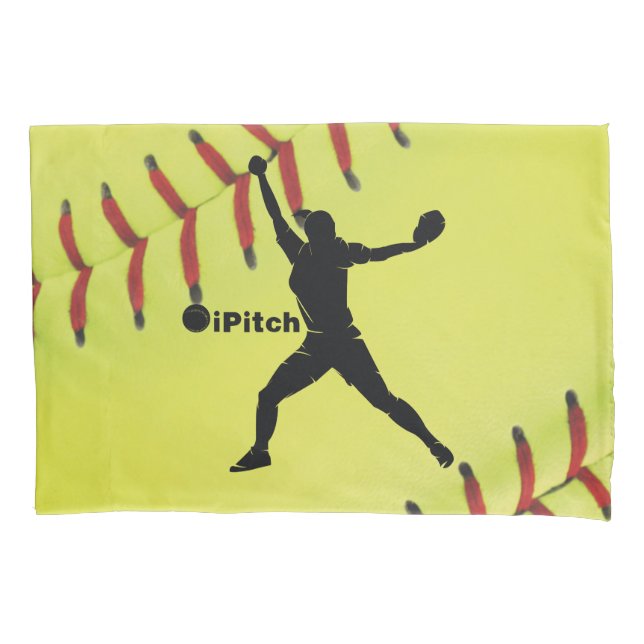 iPitch Fastpitch Softball Kissenbezug (Vorderseite)