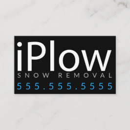 iPlow. Schneeräumung-Schnee, der Visitenkarte
