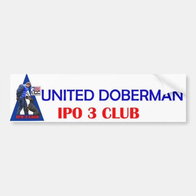 IPO 3 Verein-Autoaufkleber Autoaufkleber (Vorne)