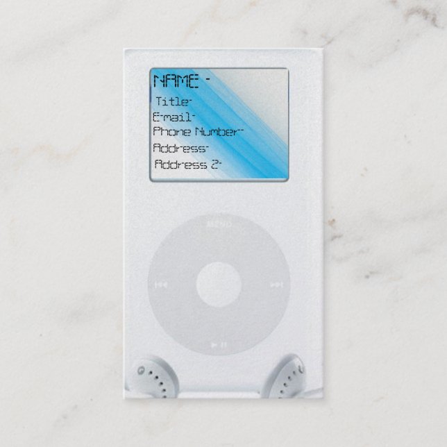 IPod buissness Karte (Vorderseite)