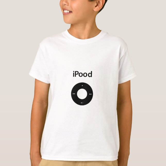 IPod-Parodie Ipood Schwarzes T-Shirt (Vorderseite)