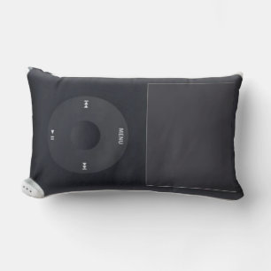 iPod Schwarz-Weiß-Kissen Lendenkissen