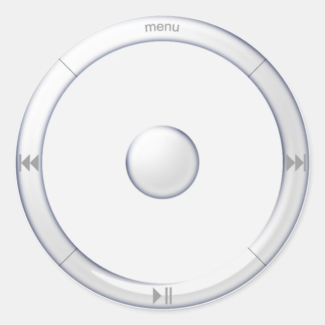 iPod-Skala-Aufkleber Runder Aufkleber (Vorderseite)