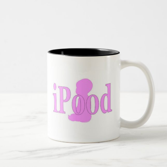 ipood Mädchen Zweifarbige Tasse (Rechts)