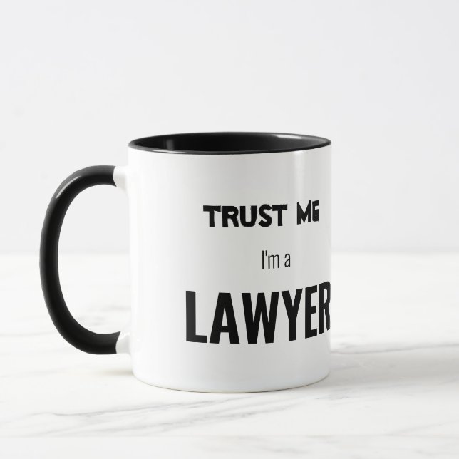 Ipsa Loquitur Trust Me Ich bin Anwalt Tasse (Links)