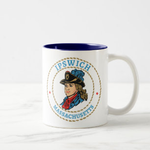 Ipswich Massachusetts Colonial Zweifarbige Tasse