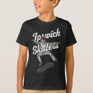 Ipswich Skater Skateboardfahren Lustiges Skateboar T-Shirt