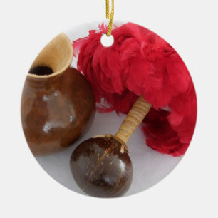 Ipu und Uli Uli Keramik Ornament