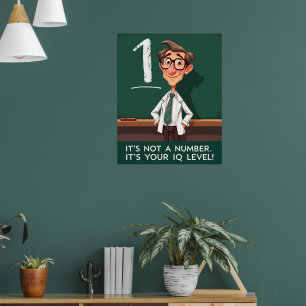 IQ-Level Sarkastisch Poster