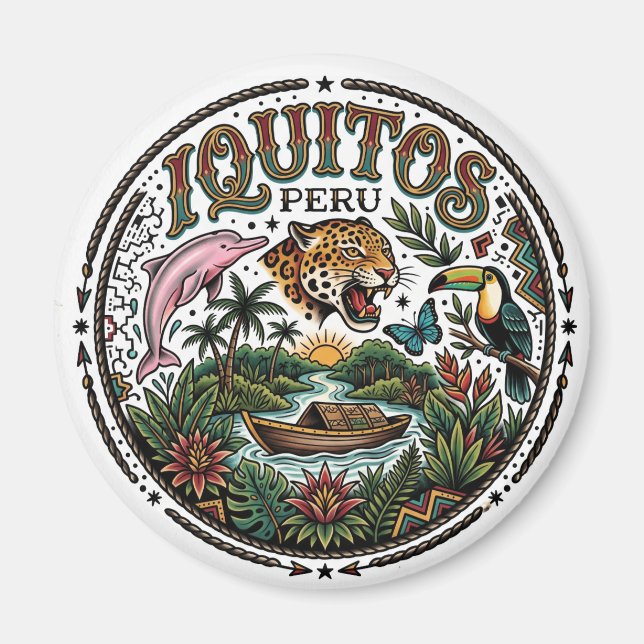 Iquitos Peru Magnet (Vorne)