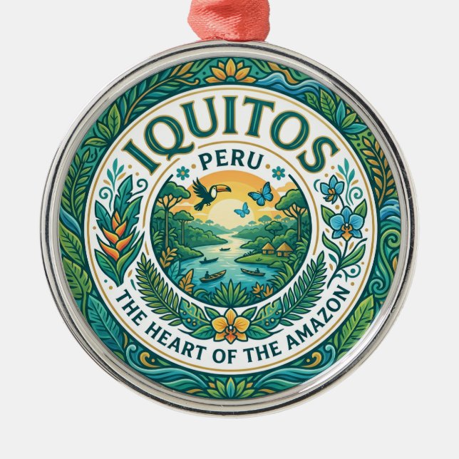 Iquitos, Peru Peru Ornament Aus Metall (Vorne)