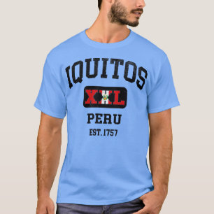 Iquitos Peru XXL Athletic Design T-Shirt