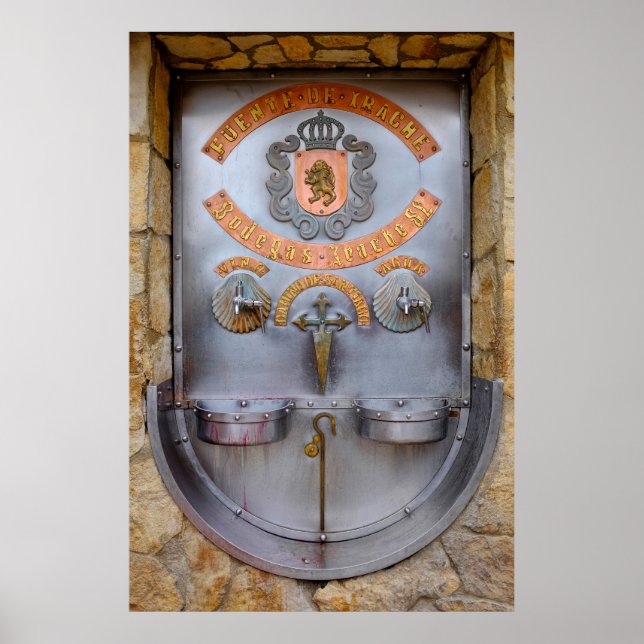 Irache Wine Fountain Poster (Vorne)