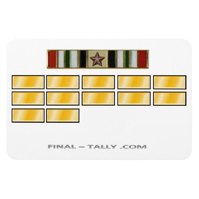 Irak 12 Monate Stationierung Zeit MAGNET 1 ICS (Horizontal)
