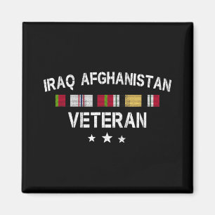 Irak Afghanistan Veteran Pride Service Ribbon Magnet