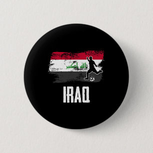 Irak Fahne Trikot Irakische Fußballmannschaft Irak Button