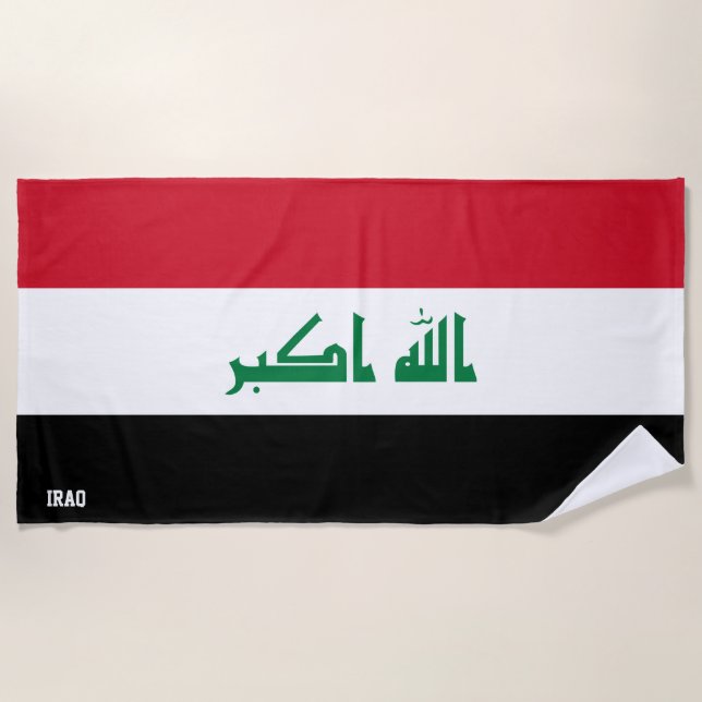 Irak Flag Splendid Patriotic Strandtuch (Vorderseite)