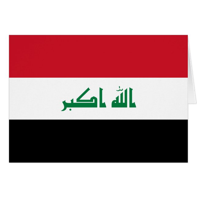 Irak-Flagge (Vorderseite (Horizontal))