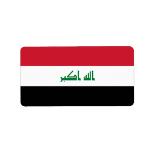 Irak-Flagge Adressaufkleber