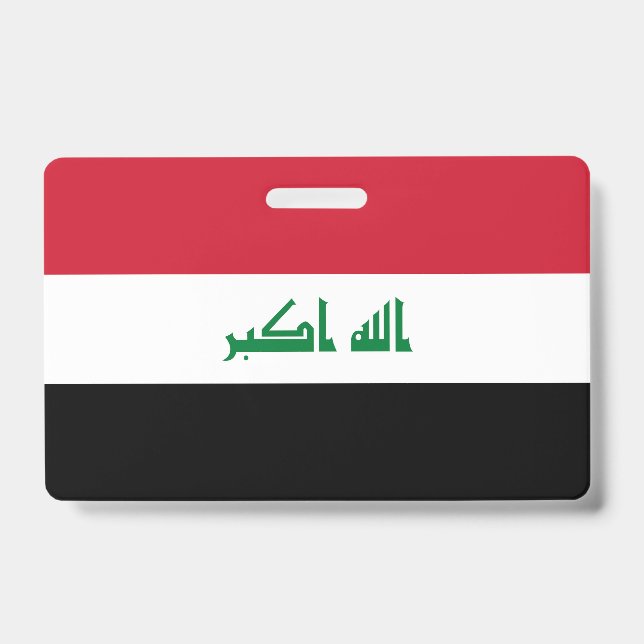 Irak-Flagge Ausweis (Vorderseite)