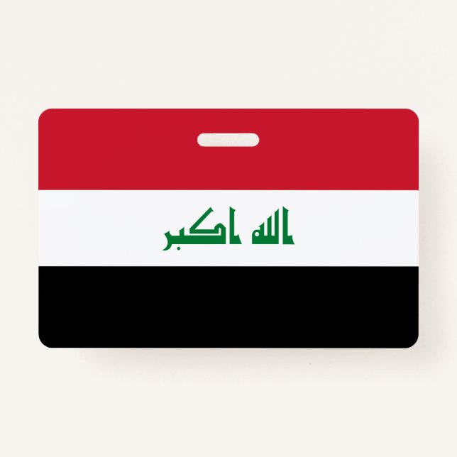 Irak-Flagge Ausweis (Vorderseite)