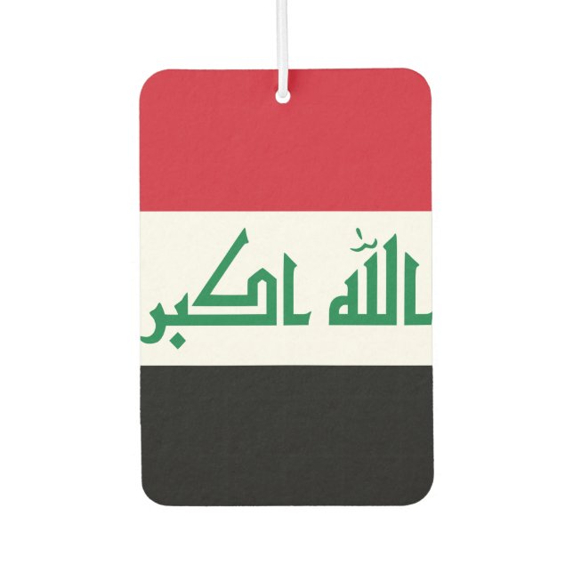 Irak-Flagge Autolufterfrischer (Vorderseite)
