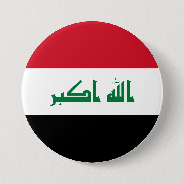 Irak-Flagge Button (Vorderseite)