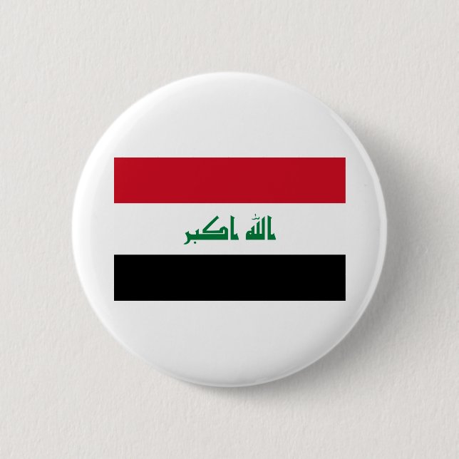 Irak-Flagge Button (Vorderseite)