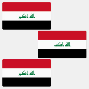 Irak-Flagge Etiketten