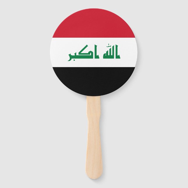 Irak-Flagge Fächer (Vorderseite)