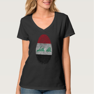 Irak-Flagge Fingerabdruck Es ist in meiner DNA Ges T-Shirt