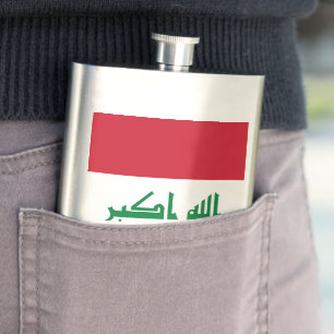 Irak-Flagge Flachmann