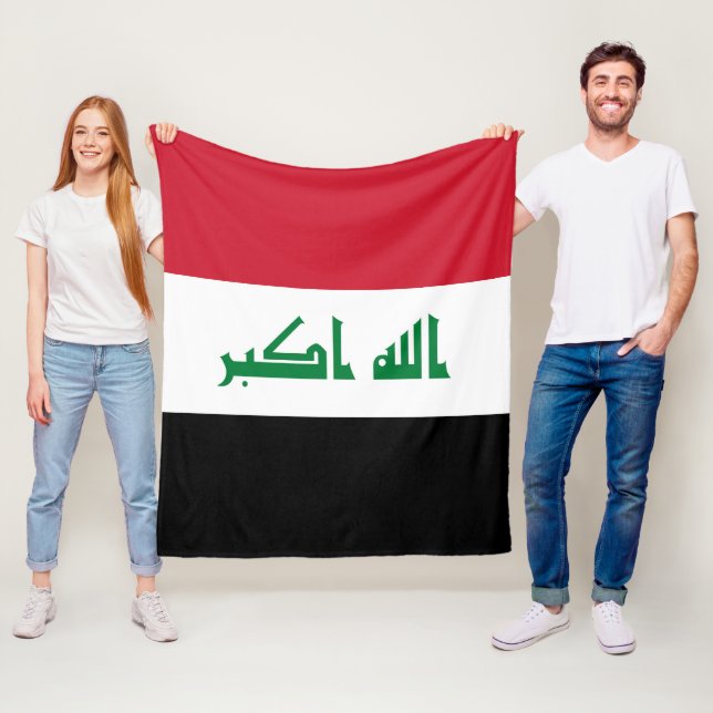 Irak-Flagge Fleecedecke (Beispiel)