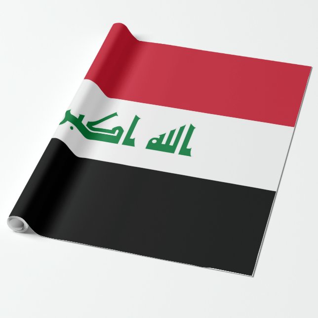 Irak-Flagge Geschenkpapier (Ungerollt)