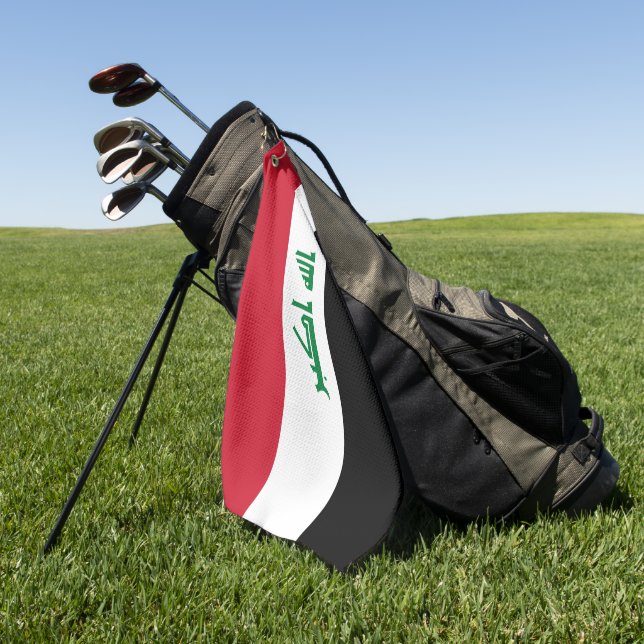 Irak-Flagge Golfhandtuch (Gras)