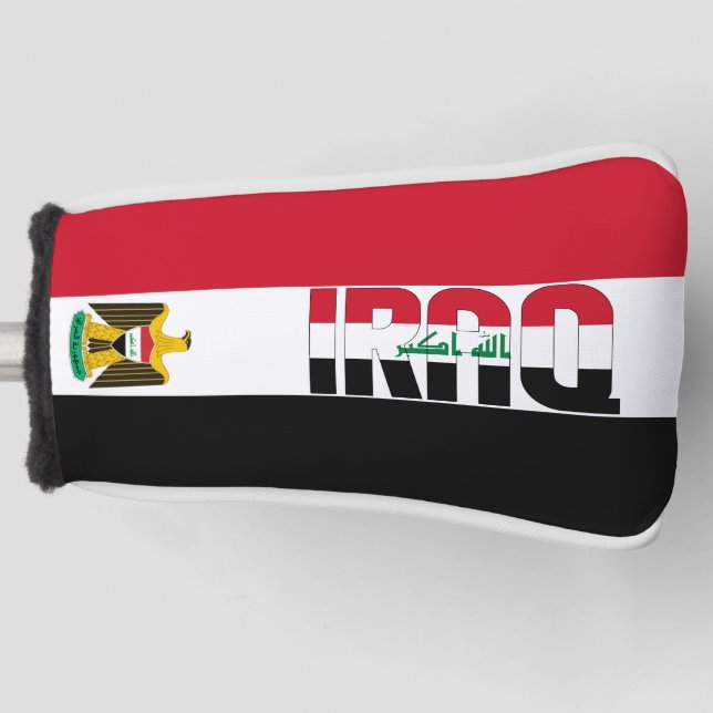 Irak-Flagge Gorgetic Patriotic Golf Headcover (Vorderseite)