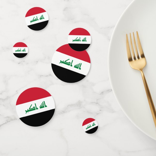 Irak-Flagge Konfetti (Gruppe)