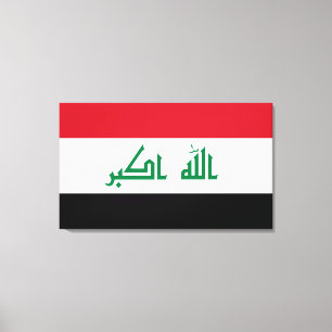 Irak-Flagge Leinwanddruck