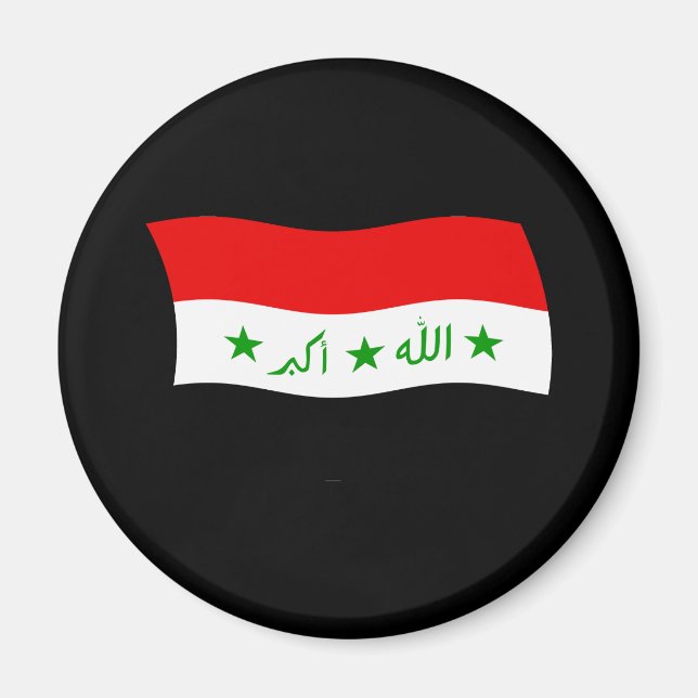 Irak Flagge Magnet (Vorne)