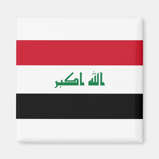 Irak-Flagge Magnet (Vorne)