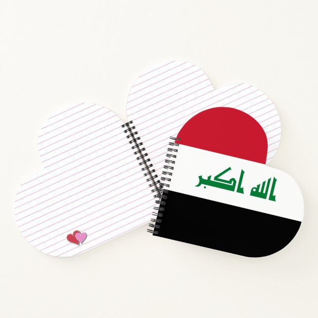 Irak-Flagge Notizbuch (Innenseite)