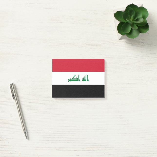 Irak-Flagge Post-it Klebezettel (Büro)