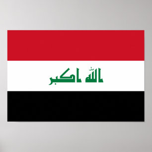 Irak-Flagge Poster