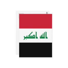 Irak-Flagge Postkarte
